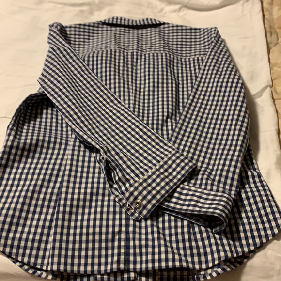 Stretch checkered Top/ blazer - Picture 3 of 4